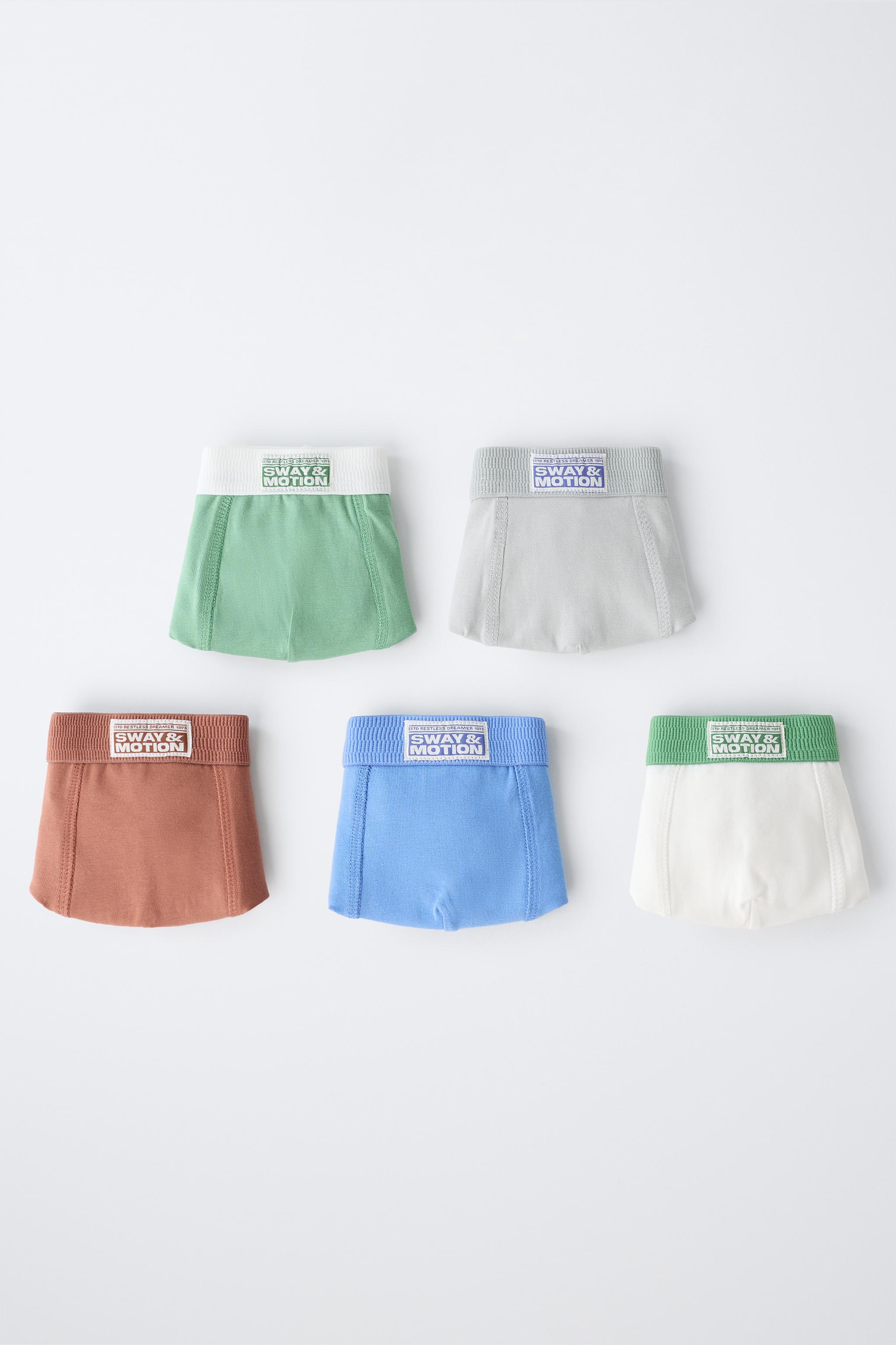 2-6 YEARS/ FIVE-PACK OF LABEL BOXERS